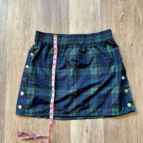 Blue and Green Plaid Forever 21 Mini Skirt - Picture 2 of 4